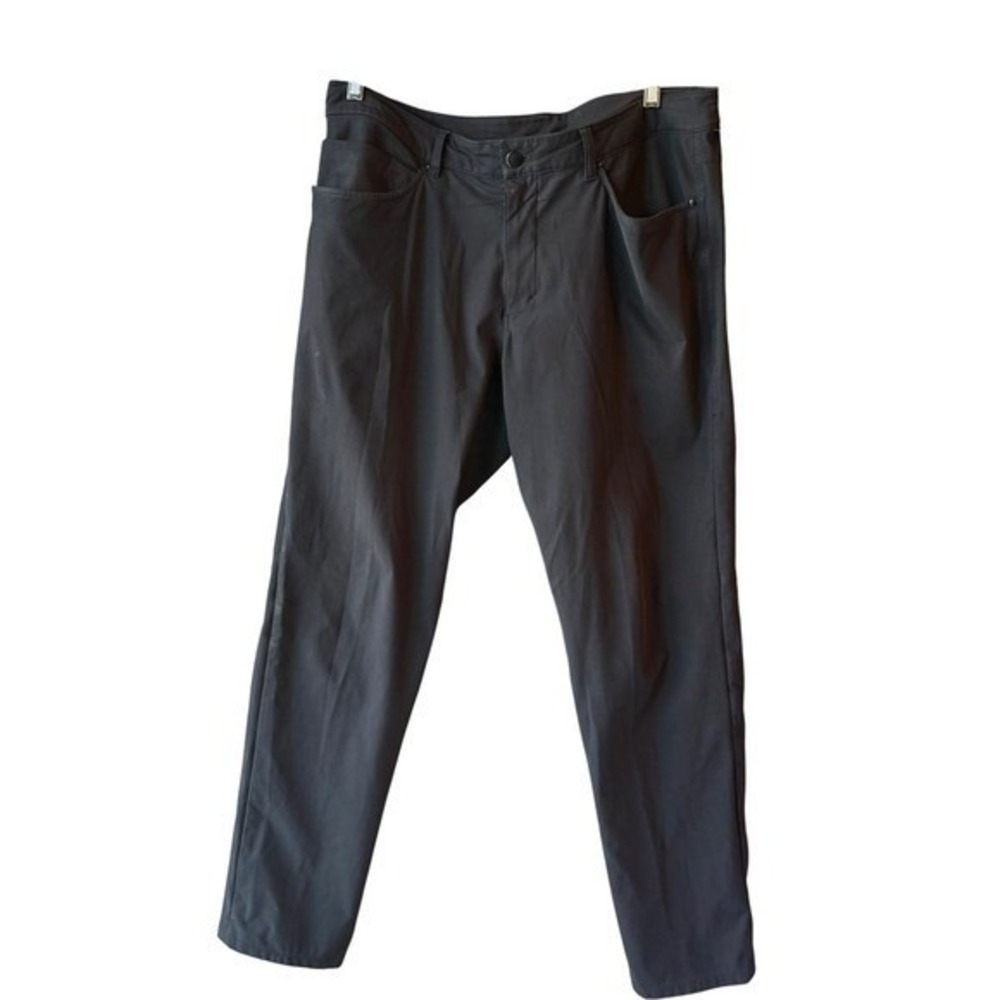 Lululemon ABC Classic Fit 5 Pocket Pants Black Men's Size 36 Athleisure Wear